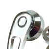 Billet Aluminum Chrome 3in Window Crank Handle Kit with Square Splined Round Adapters for Chevy Hot Rod Vehicles