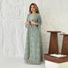 Middle East Saudi Embroidery Robe Dress Two-piece Set Embroidered Dress Two-Piece Set