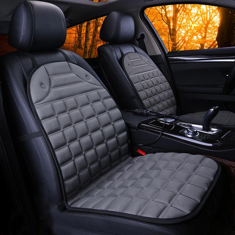 New Car Heating Square Cushion Electric Heating Warm Cushion Cushion Winter Car General Interior Home Office Warm Seat Cushion