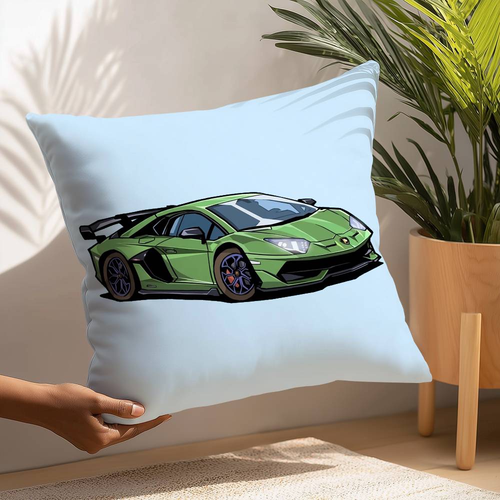 SuperCars-L-LamborghiniS Pillow Case Plush Fabric Soft  Pillowcase Double Sided Print Cushion Cover Household Gifts