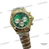 40mm Lao Jia Ri Zhi Daytona Series Men's Automatic Watch - Luminous, Waterproof, Gold Stainless Steel Case