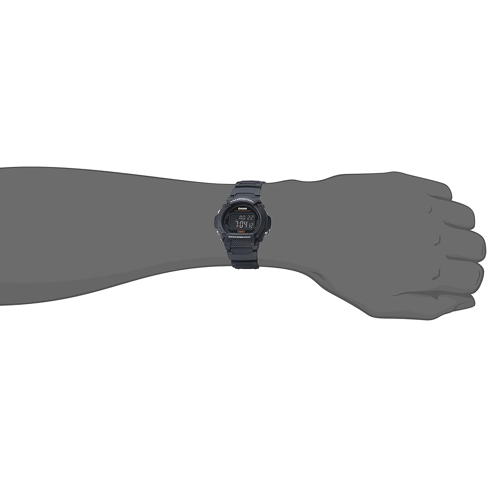 Casio Quartz Fitness Watch W-219H-8BVCF Gray Resin Strap 25.5mm Generic Watch