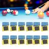 12pcs Low Dust Pool Cue Chalk Blue Cue Chalk Set Snooker Chalk Tournament Standard