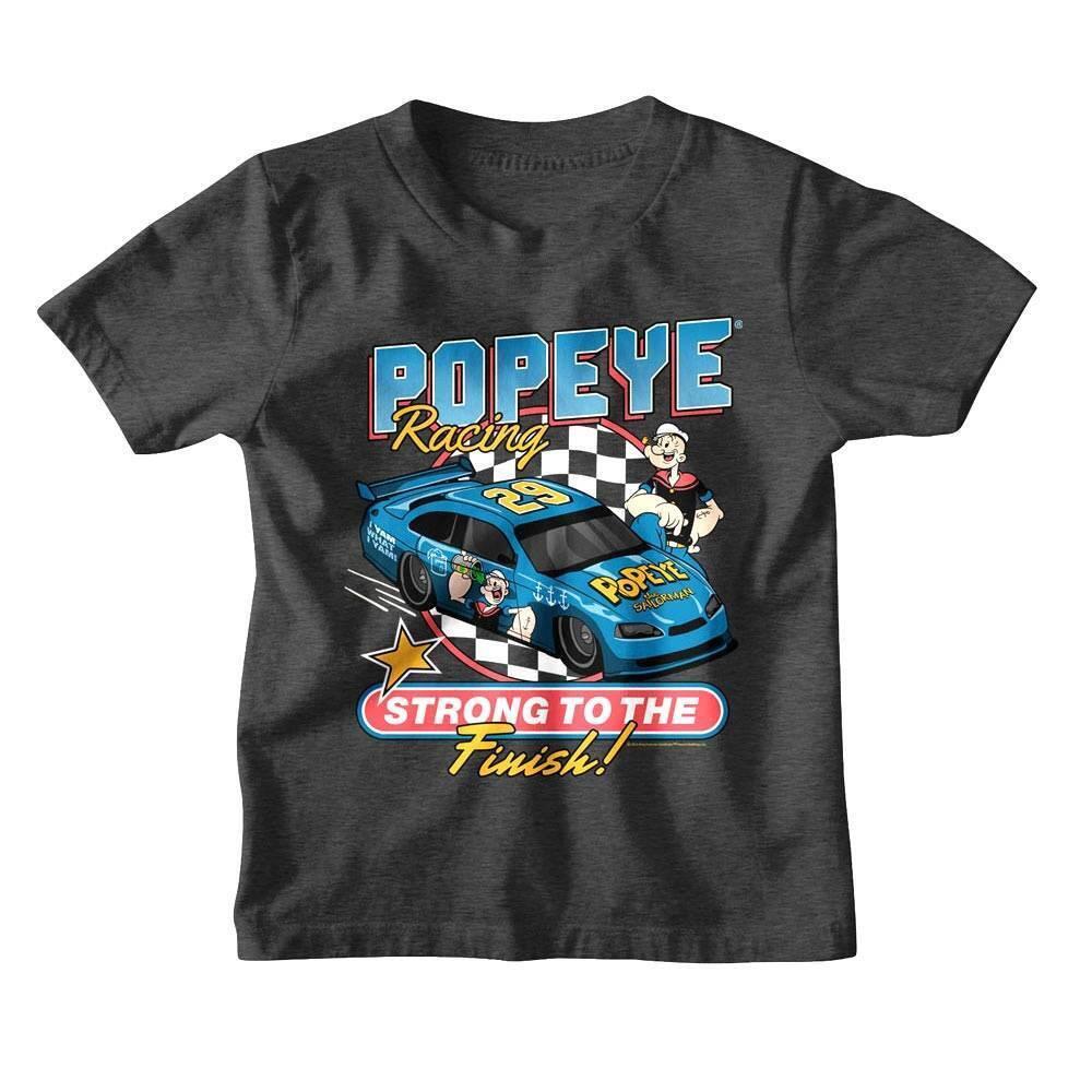 Popeye Racing Strong to the Finish Kids T Shirt S