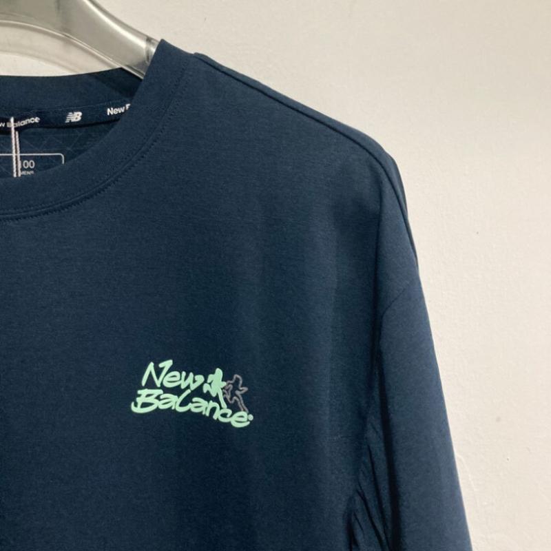 New Balance Frozen Runners Short Sleeve Tee Nbnef25403 Navy