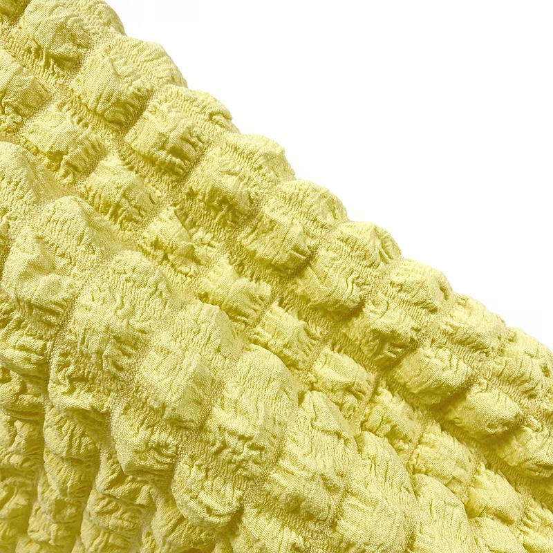 3D Bubble Plaid Puff Waffle Fabric Romantic Cloud Popcorn Stretch Clothing DIY Bag Pillow Dress Garment Sofa Cover Fashion