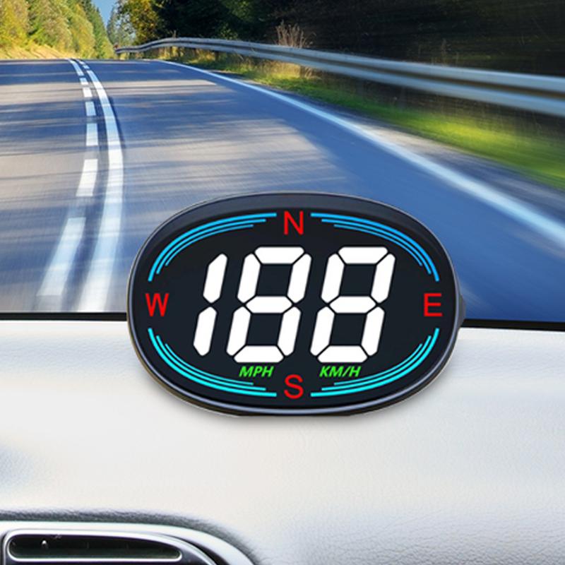 Digital GPS Speedometer HUD Car Head Up Display With MPH Speed GPS Smart Gauge Speedometer With Overspeed Alarm For Cars Trucks
