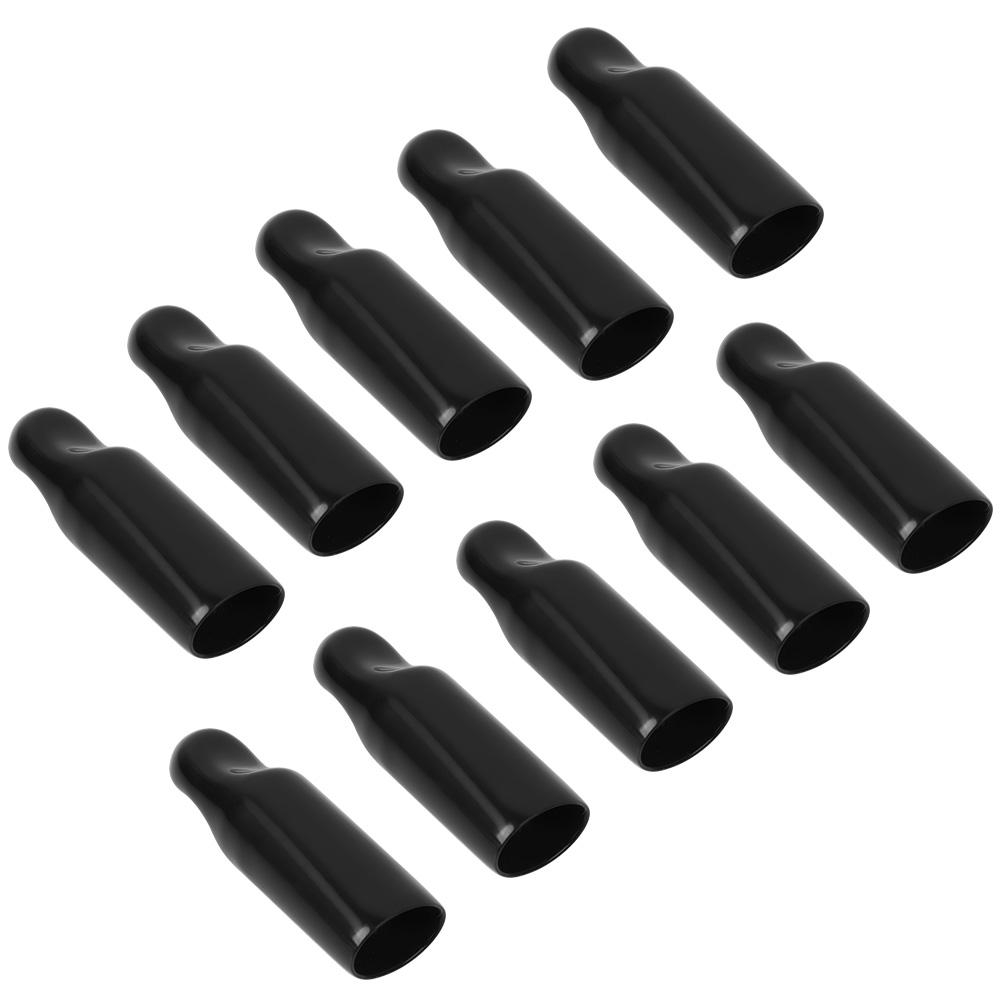 10Pcs Black Home Beer Faucet Tap Protective Cap Plug Cover Beer Production Accessory