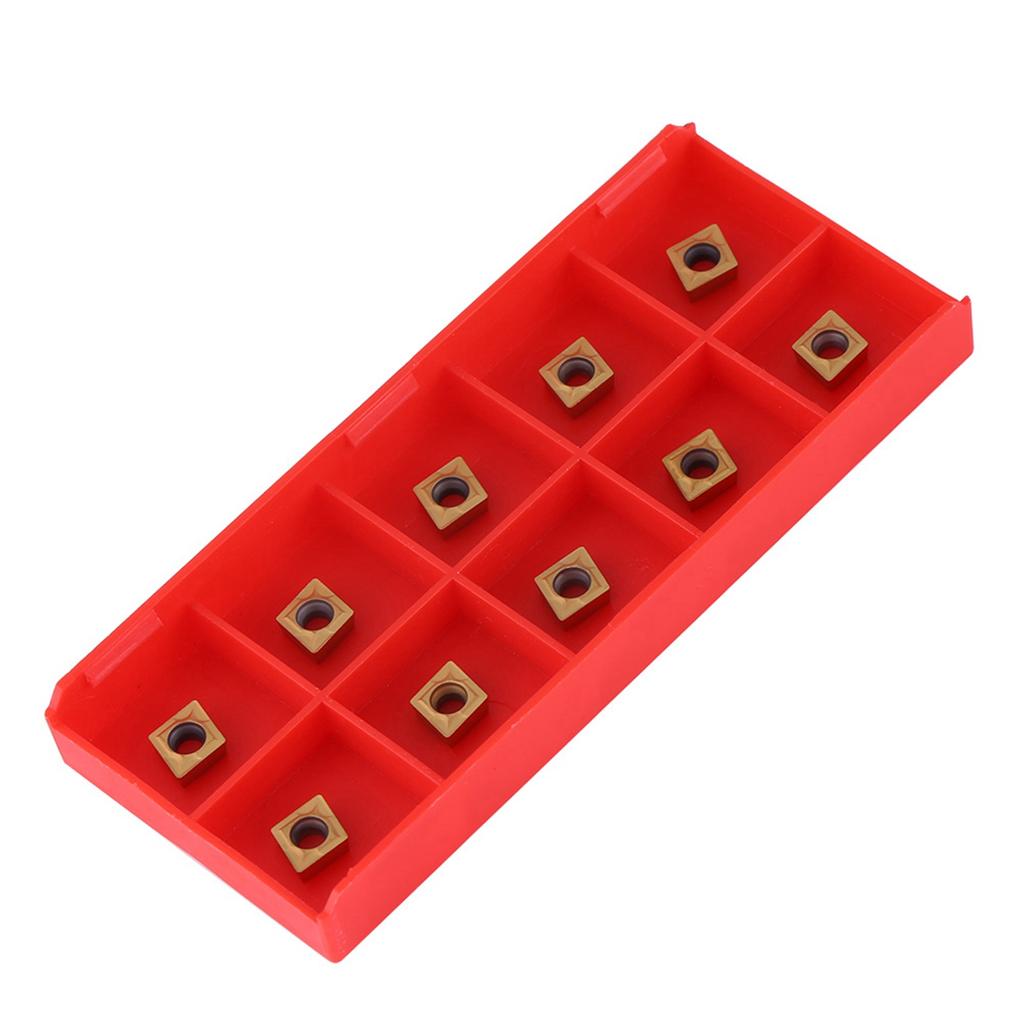 10pcs CNC Carbide Tips Inserts Blade Cutter Lathe Turning Tool With Box