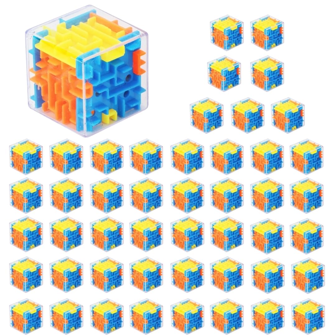 

Sweet Plus Mini Cube 3D Puzzle, 3D Maze, Festival Toy, Prize, Participation Prize, Kids Event, Festival, Keychain (48 Pieces)