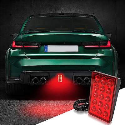 F1 Style Led Brake Pilot Lights 12V 15LED Tylne światła tylne Automatyczne miganie Ostrzeżenie Cofanie Stop Lampy sygnałowe bezpieczeństwa Do samochodu SUV Moto