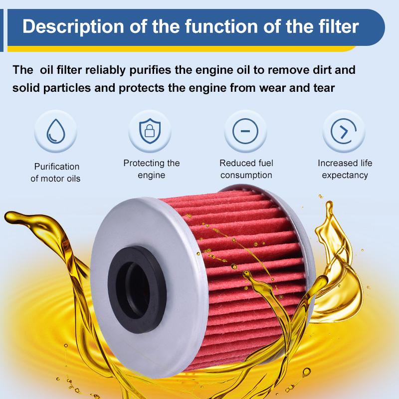 Oil Filter for Honda CB125 F MSX125 Z125 M GB350 NC750 CRF1000 CMX1100 CRF1100L GL1800 BD-M Gold Wing
