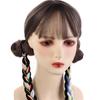 National Style Tibetan Wig Braid Synthetic Wig Twist Braids Ponytails Hair Extensions  Women