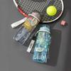 Water Bottle Simple Transparent Large Capacity Plastic Cup Student Fitness Sports Straw Cup Outdoor Portable Rope Cup Wholesale