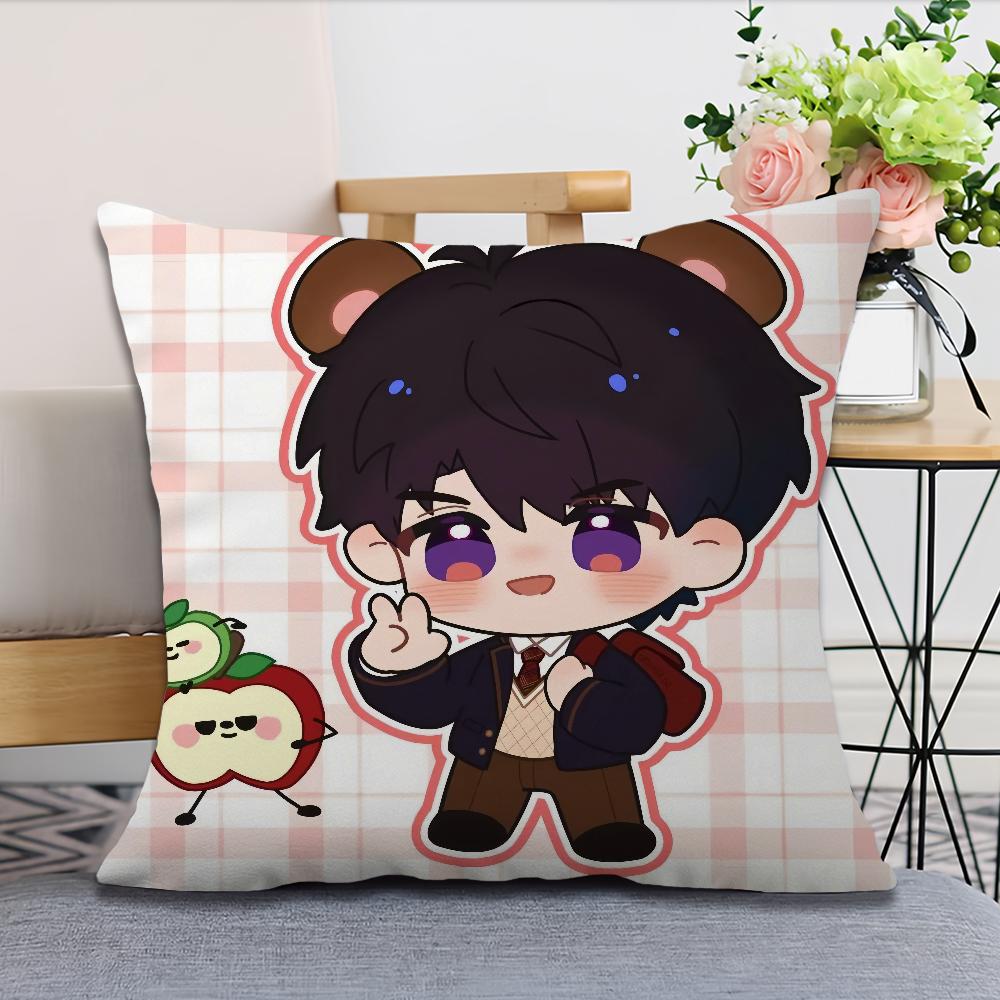 Love and Deepspace Sylus Caleb cartoonsoft Comfortable Pillow Case for Sofa Living Room Home office Decor Protective Covers