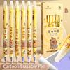 6Pcs Cute Capybara Panda Gel Pens Set Erasable Pens Office School Supplies Kawaii Aesthetic Stationery