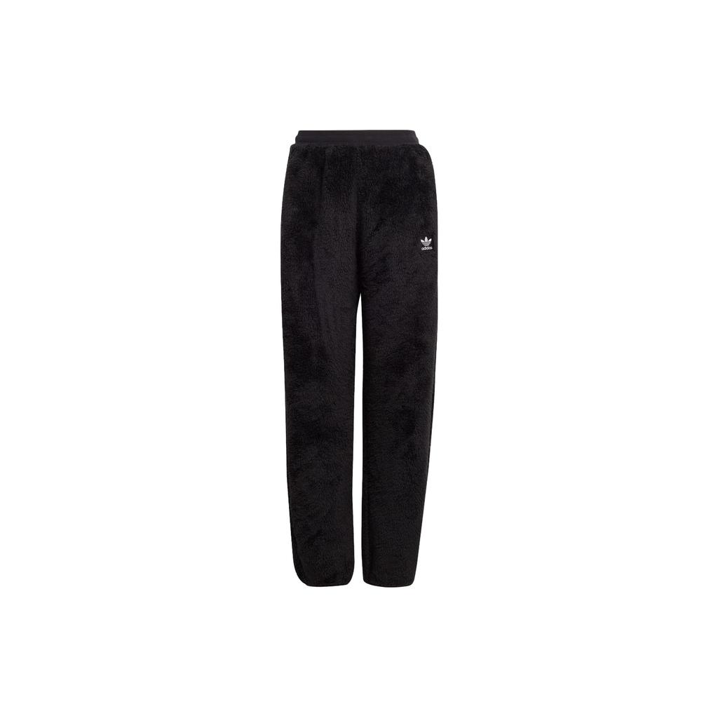 Adidas Originals Essentials Fluffy Teddy Pants Women Bottoms Black IC2258
