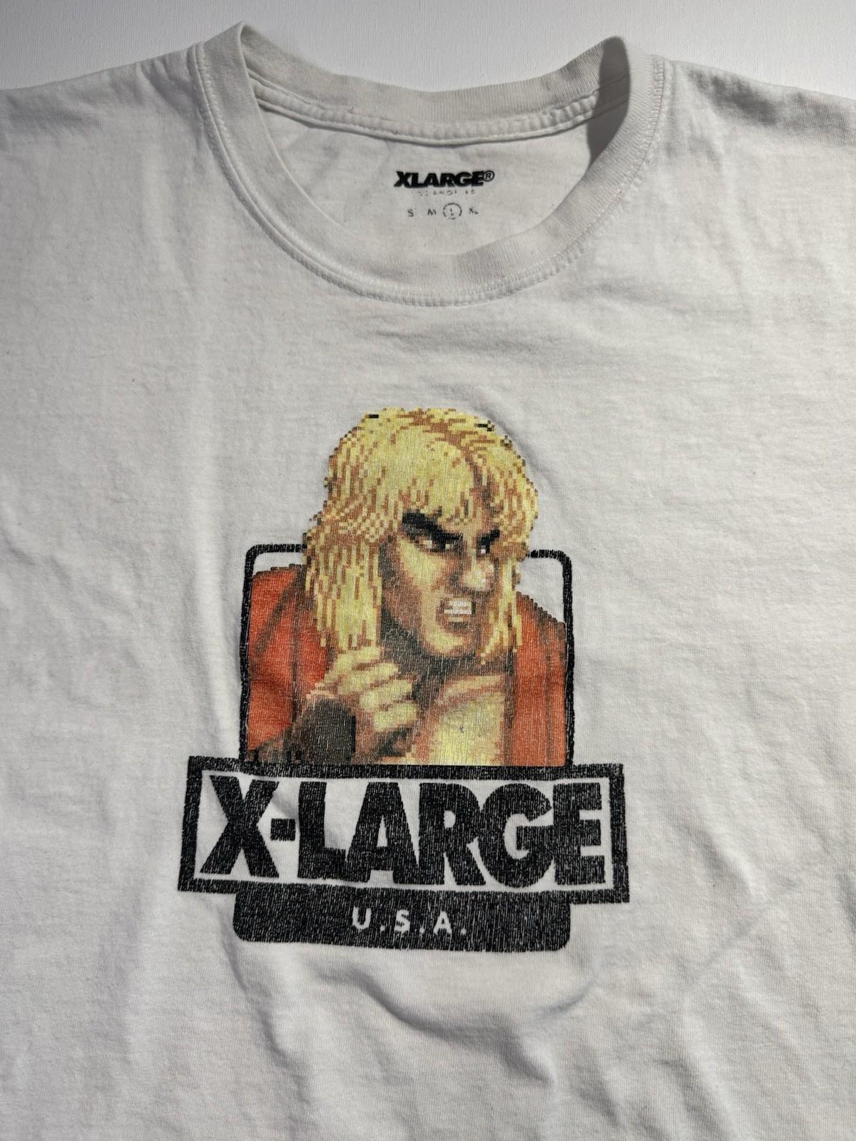 Vintage Street Fighter 2 Men’s Large White Distressed 90s Unisex T-Shirt S
