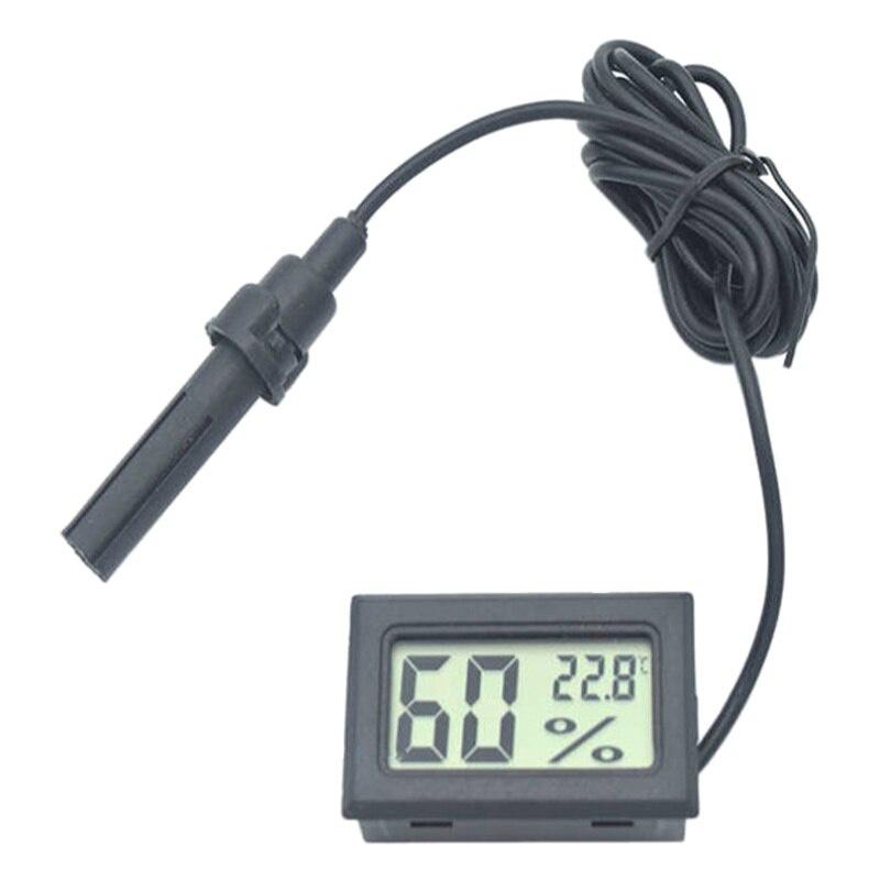 

Mini LCD Digital Display Hygrometer Thermometer with Sensor Monitoring Convenient Portable Humidity Detector Beekeeping Beehive чорний