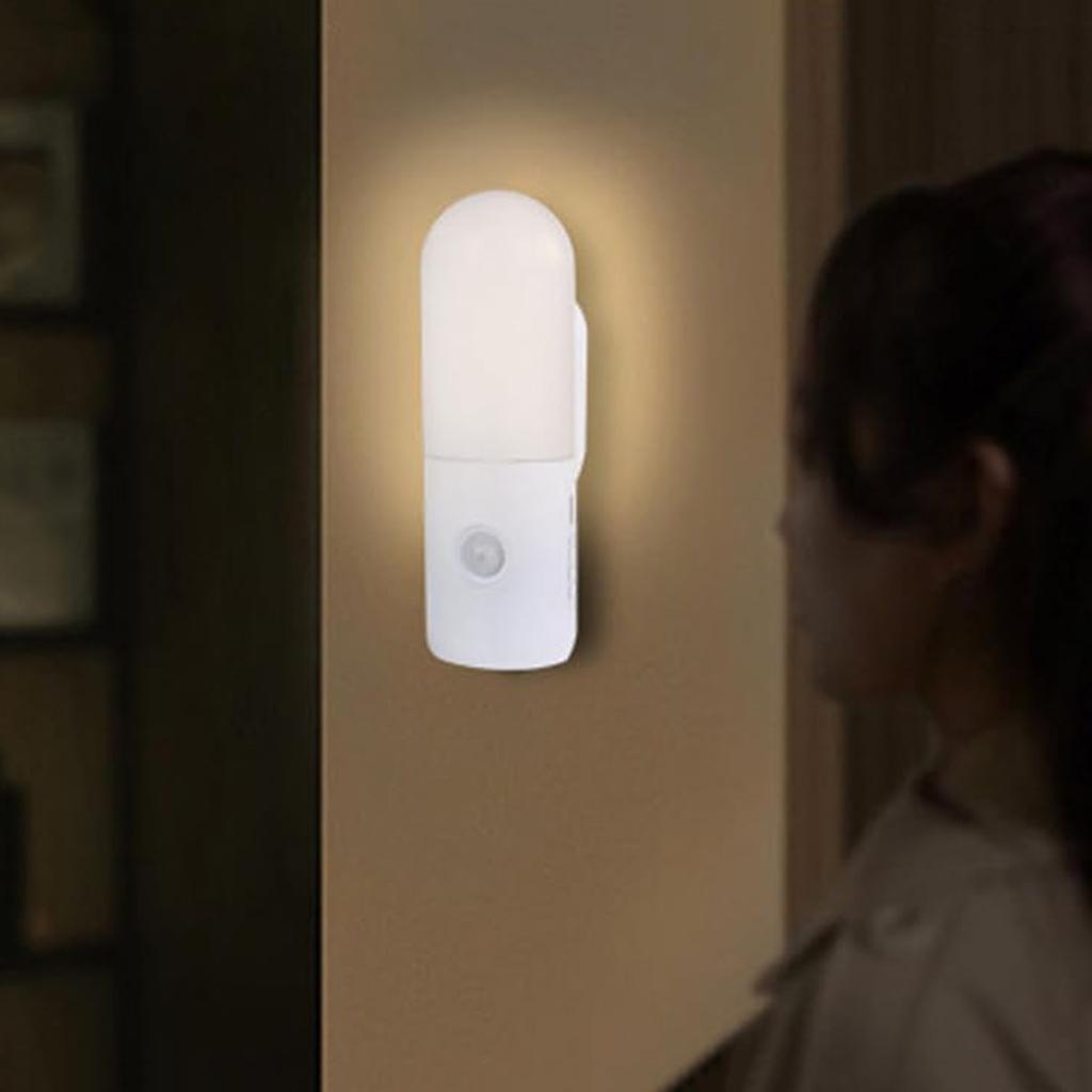 3-Color Dimmable Wireless Night Light Soft Glow Eye-Friendly LED Stick-On Night Light Versatile Placement for Home Decor Accent