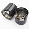 Brand New Car Carbon Fiber Exhaust End Tail Tips 71mm in