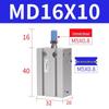 AirTAC Free Installation Multi-Position Pneumatic Cylinder MD16X10/20X15/16X30X40X7