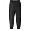Men's Fleece Lined Pants Thickened Casual Sports Long Pants Loose Straight Leg Plus Size Warm Cotton Pants