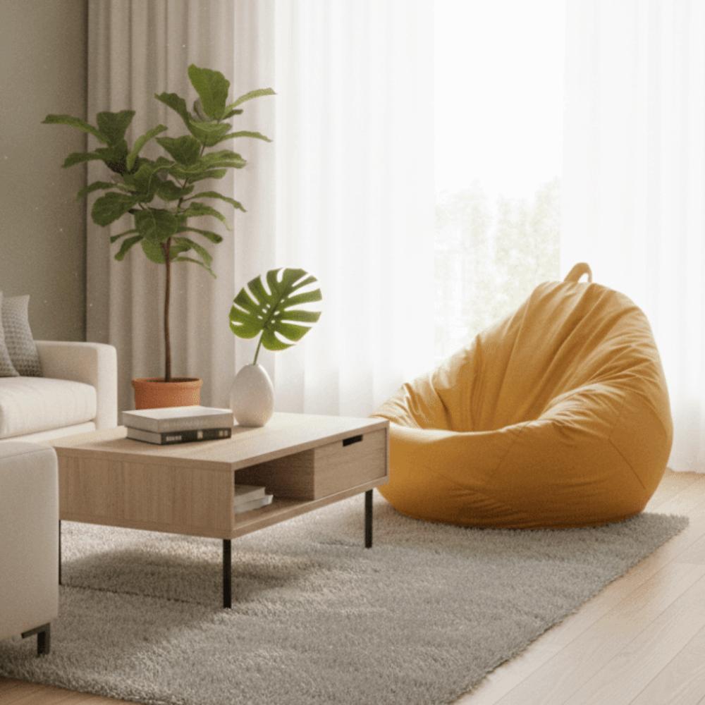 Wasserdichte Sitzsack-Sofa-Abdeckung mit Griff und Tasche Puff-Sofa-Abdeckung Faul-Sofa-Abdeckung Kinder