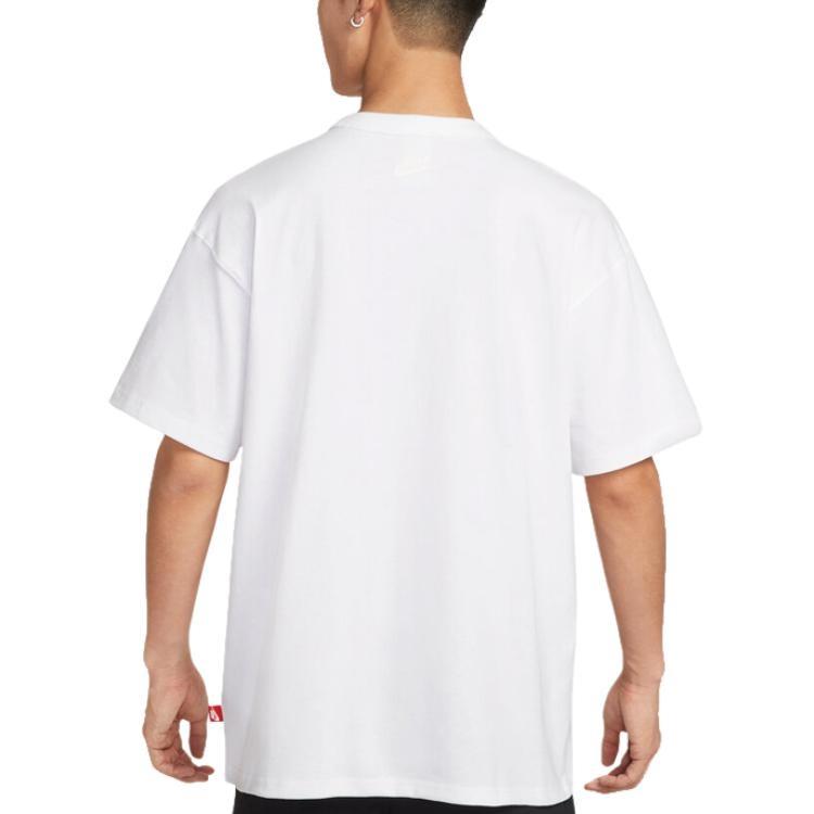 Nike T Shirts Men's White Crew Neck Moderate IH9271-100