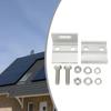 Roof Clamps PV Solar Module Horizontal Mounted Metal Standing Clamp Portable Racking System Sliver Aluminum Alloy