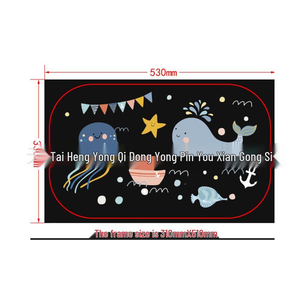 Car Side Window Cartoon Sun Shade - Heat Insulation & Light Blocking PVC Film