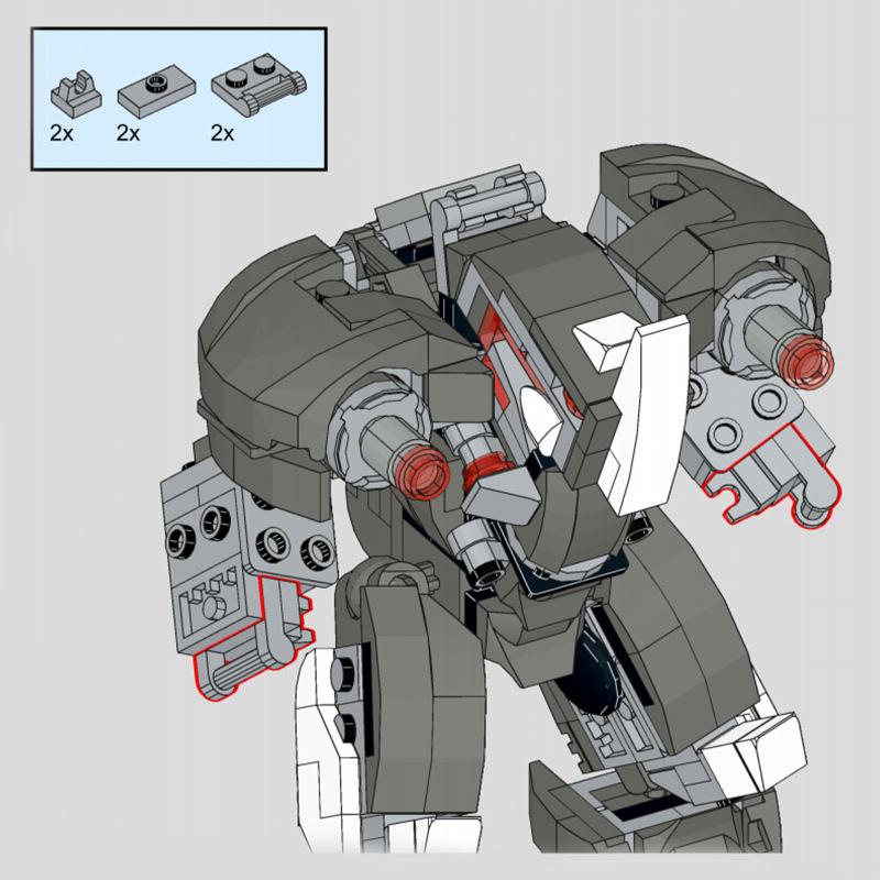 M Building Block Compatible Lego, Rhino Mecha Assembly Robot Intelligence Development, Mind Set Model Children