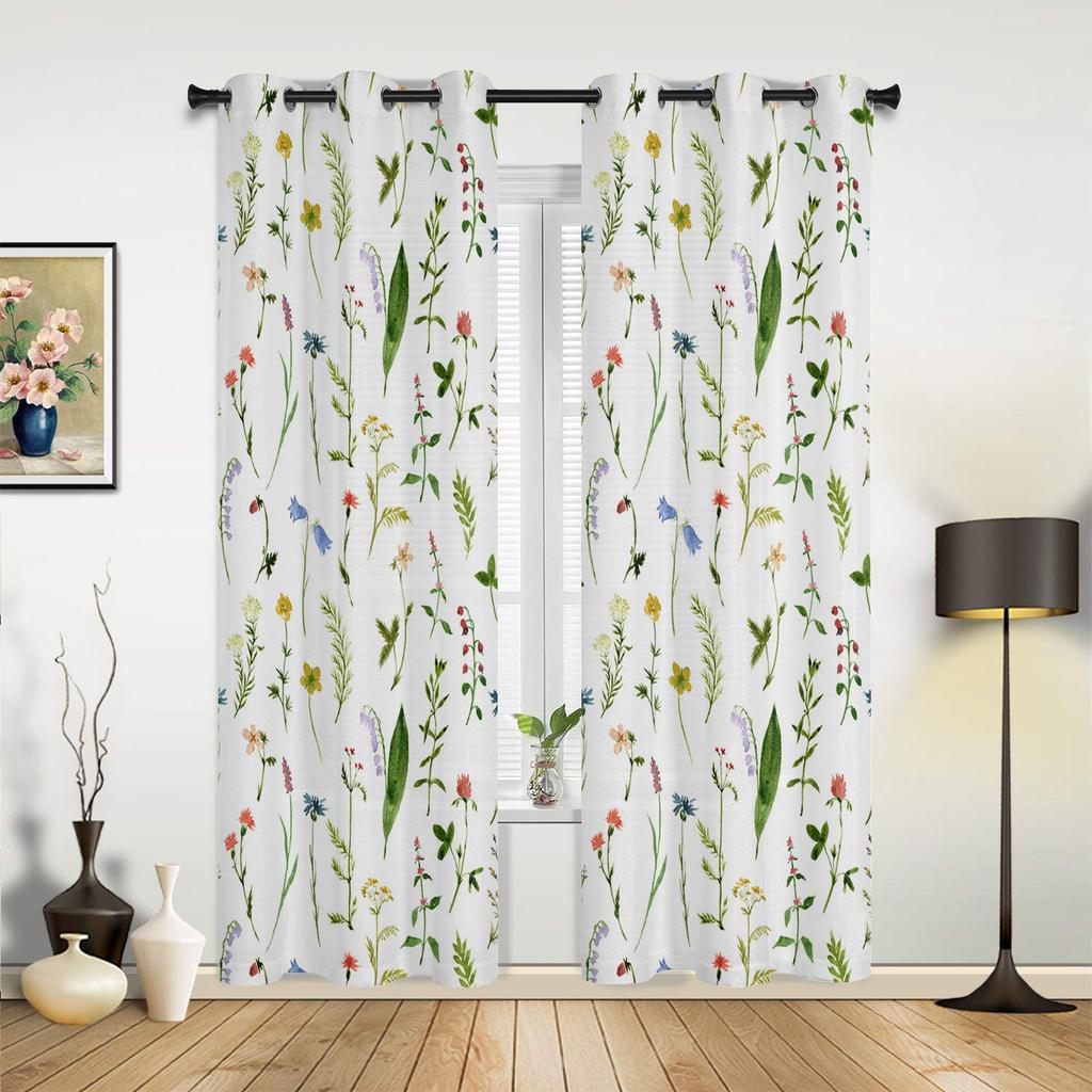Red Oriental Ethnic Flowers Retro Curtains Bedroom Living Room Drapes Kitchen Children Window Curtain Home Decor Made Of Polyester Sitting Treatment