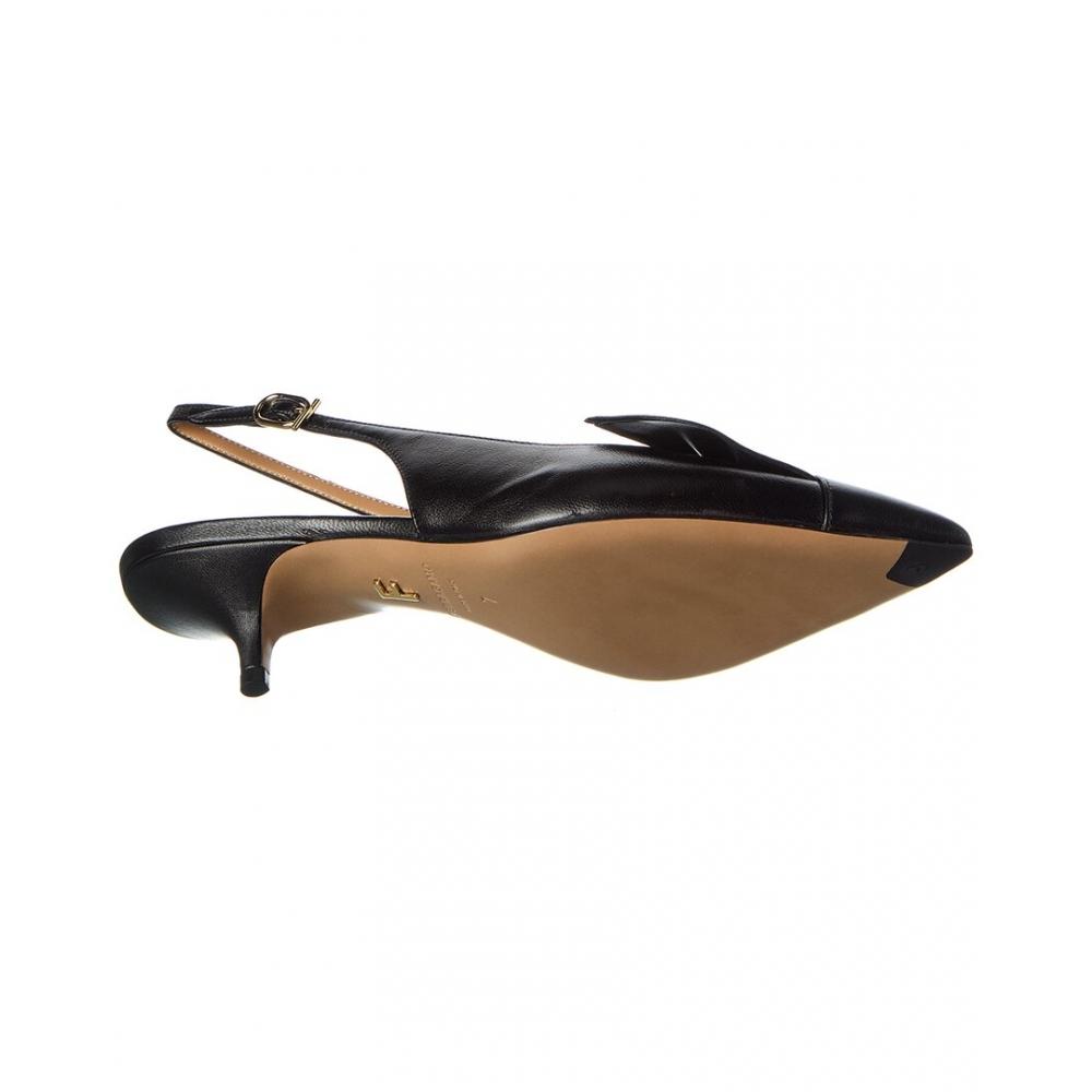 Salvatore Ferragamo Ferragamo Felli Leather Slingback Pump Black