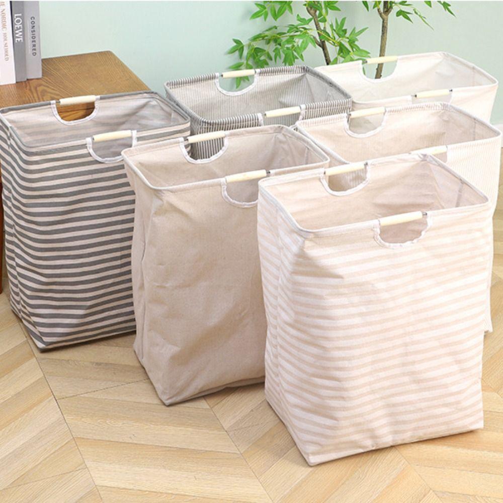 With Handle Laundry Basket Collapsible Laundry Storage Hamper  Bathroom Accessories