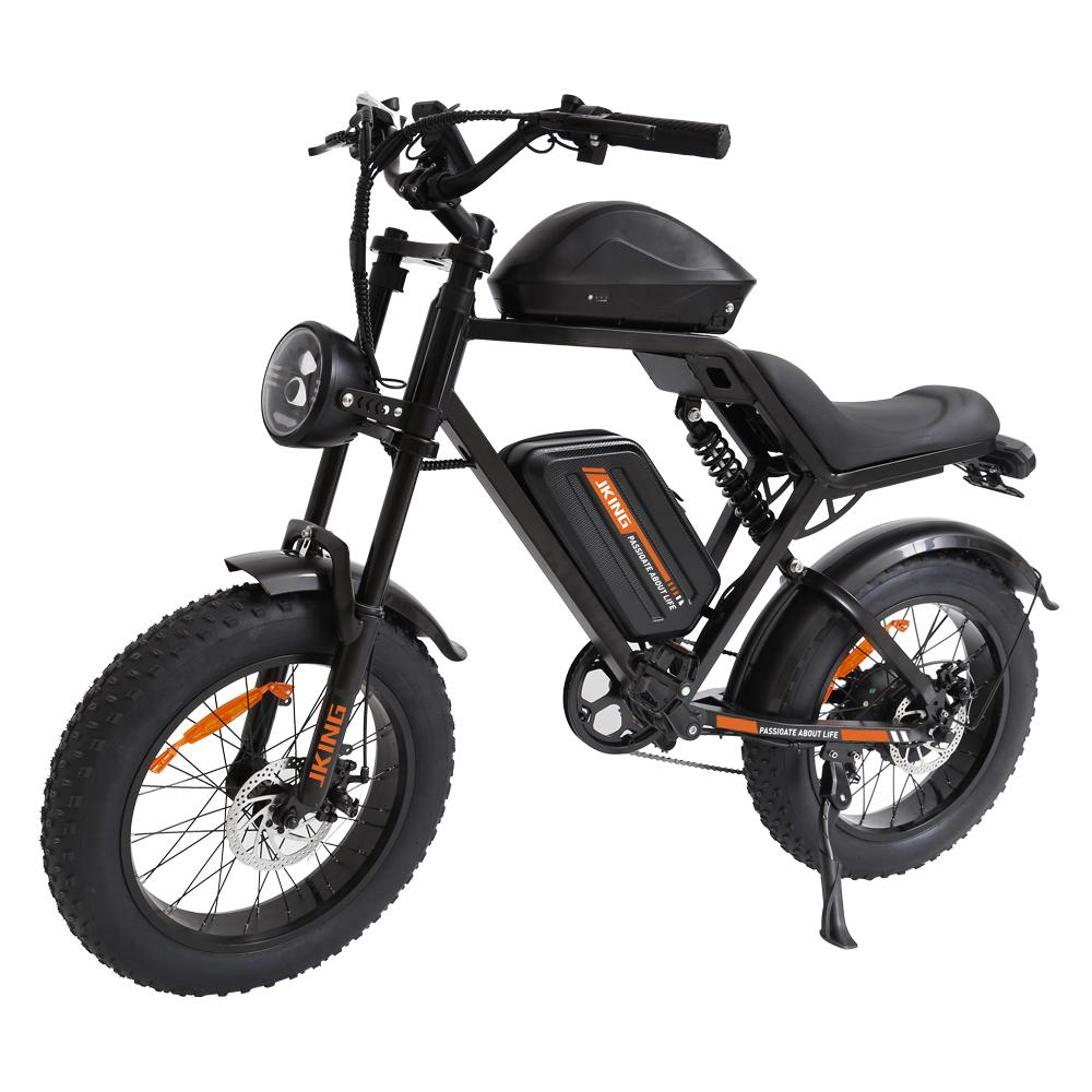 JKING FXH-002 All-Terrain Electric Bicycle 48V15.6Ah Battery 500W Motor 40KM Range 120KG Load 20 Inch Fat Tires E-Mountain Bike