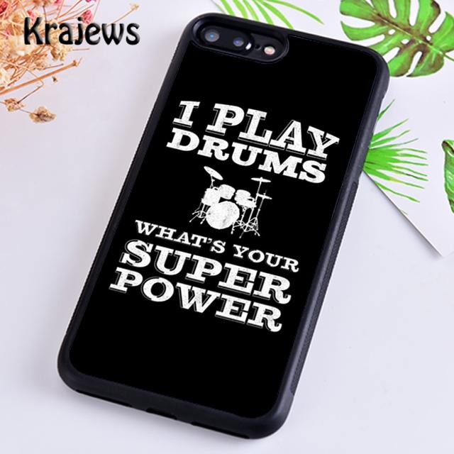 Krajews Musikinstrument Trommel Handyhülle Cover Für iPhone 14 5 6s 7 8 plus X XR XS 11 12 13 pro max Samsung S21 S22 ultra Plus