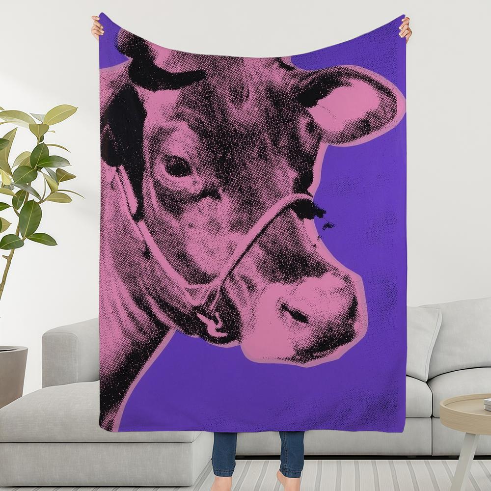 W-WarholS-ES A-AndyS-ES Art Blanket Throw Super Cosy Plush Living Room Sofa Couch Childish Birthday Gifts