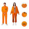 Halloween Erwachsener Unisex Orangefarbener Gefangener Cosplay Party Kostüm Anzug Marke Mantian