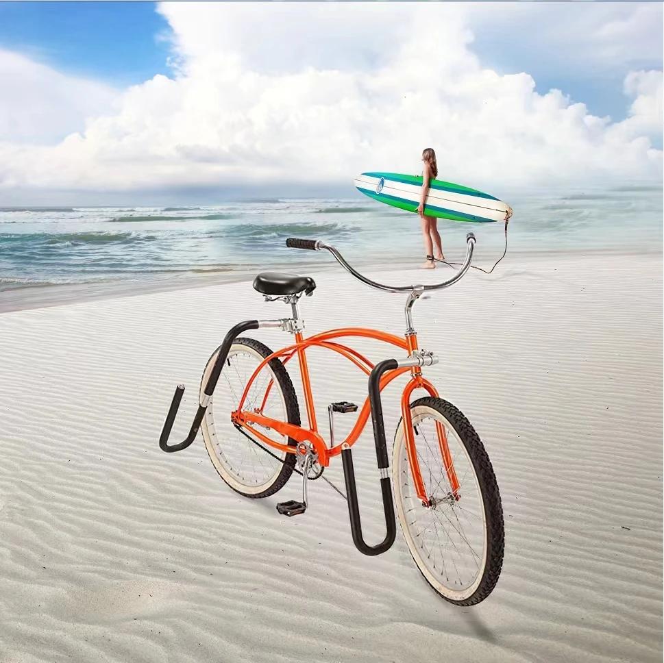 Bicicleta de prancha rack da motocicleta bicicleta surf transportadora montagem para posts wakeboard titular surf esportes acess