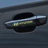 Car Door Handle Stickers Body Vinyl Stickers Decals Accessories For Hyundai Kona i20 i30 Elantra Wagon Accent Ioniq Veloster i10 v1