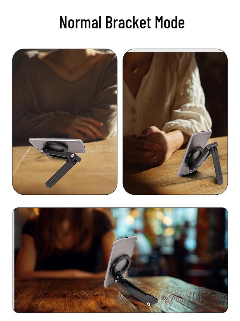 Adjustable Magnetic Folding Phone Stand for Desktop Streaming