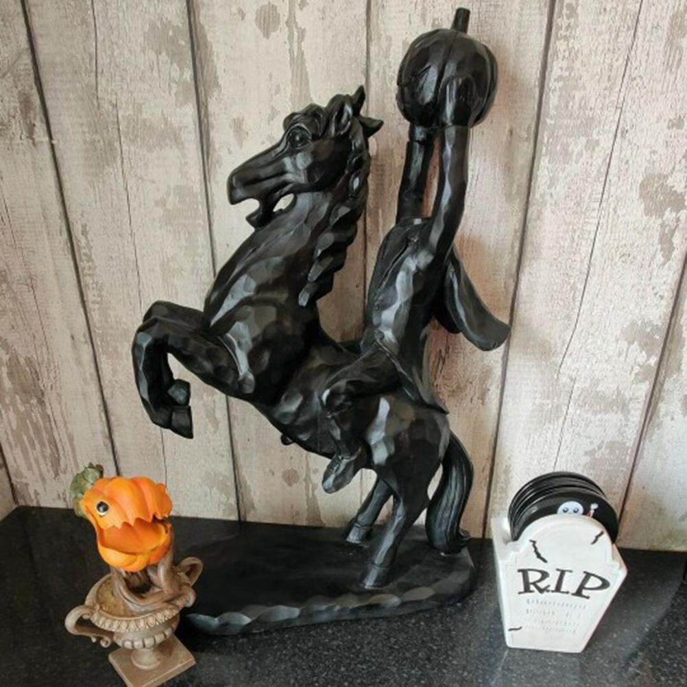Headless Horseman Resin Statue Halloween Decor