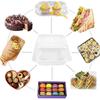 50/100Pcs Cake Dessert Slice Box Cupcake Container with Lid Stackable Clear Square Sandwich Storage Packing Box Party Supplies