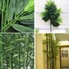 Simulated Leaves, Bamboo Leaves, Hanging On The Wall, Green Wall Flowers And Indoor Artificial U8U6