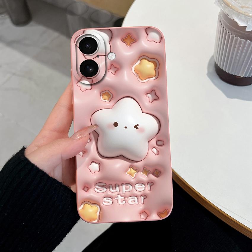 Suitable For iPhone 17 Air Pro Max Phone Case Cute Face Mask Dog Pattern Screen Protector Fashion Shell For iPhone Shockproof Silicone Soft Back Cover
