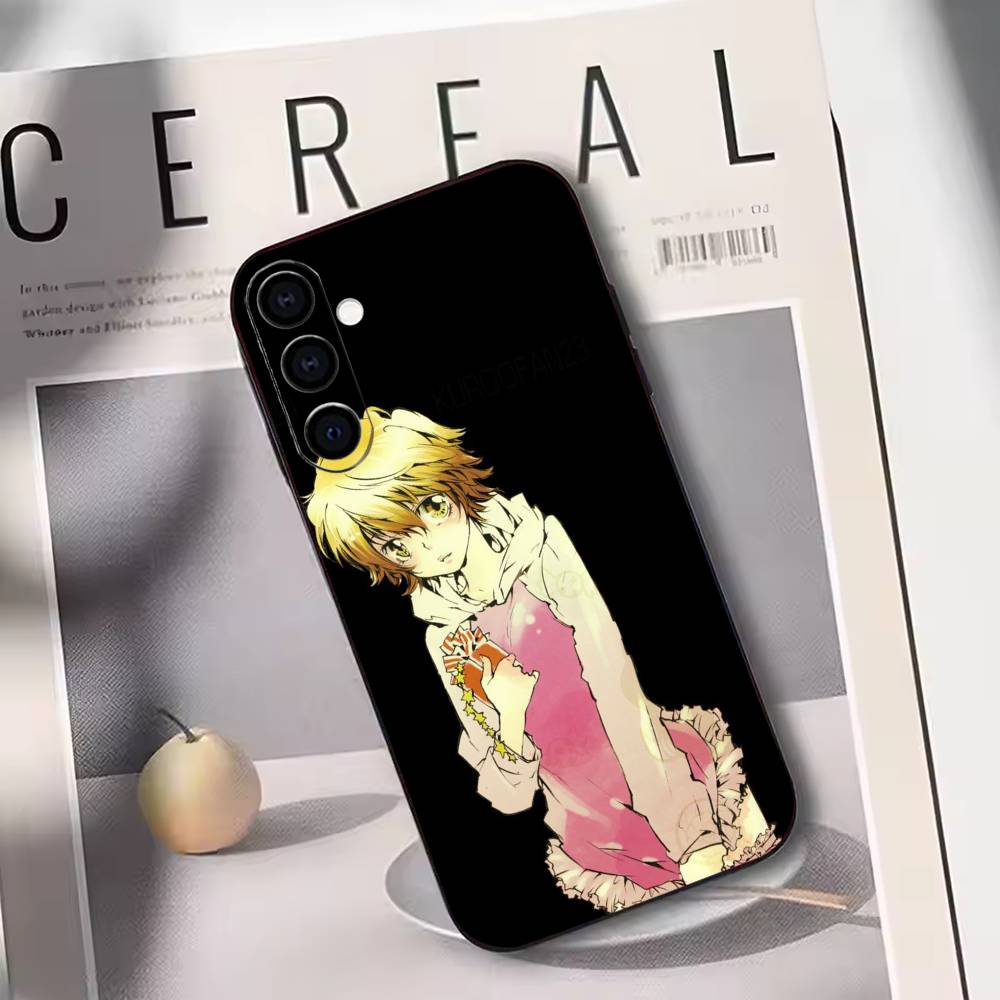 

Reborn Kyoko Phone Case Black Silicone Soft For Samsung Galaxy A73,A72,A71,A70,A53,A52,A51 Samsung a30 a20
