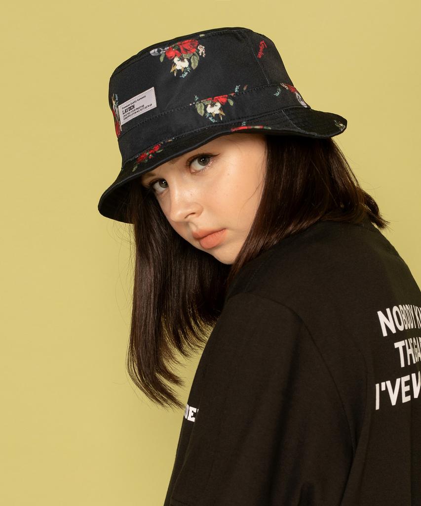 Leideun Roses Bucket Hat-Reversible
