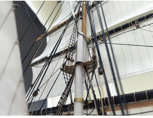 Woody Joe 1/100 Cutty Sark (with sails) Wooden Model Assembly Kit (Ship)