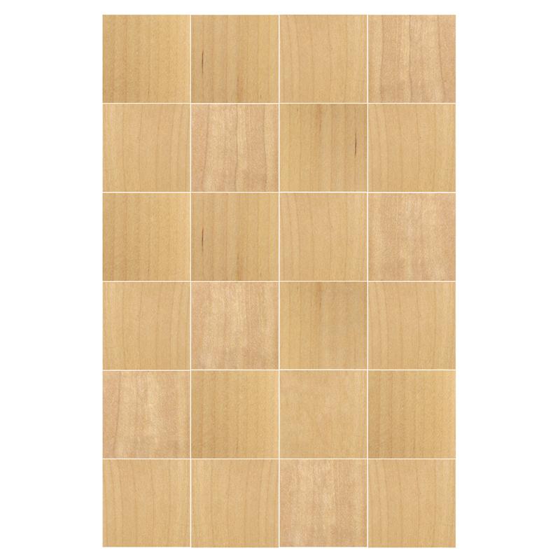 48Pcs 1/12 Dollhouse Mini Adhesive Floor Tiles Dollhouse Square Floorboard Decoration Dolls House Home Accessories